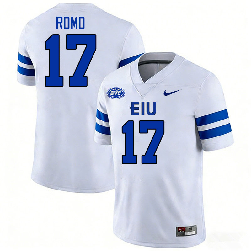 Eastern Illinois Panthers #17 Tony Romo College Football Jerseys,Uniforms-White